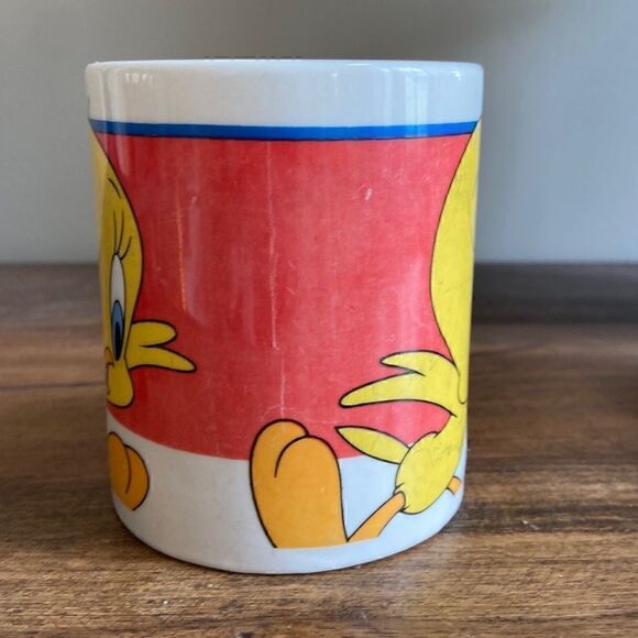 Set of 2 Vintage 1999 Tweety Bird Mugs - Picture 2 of 12